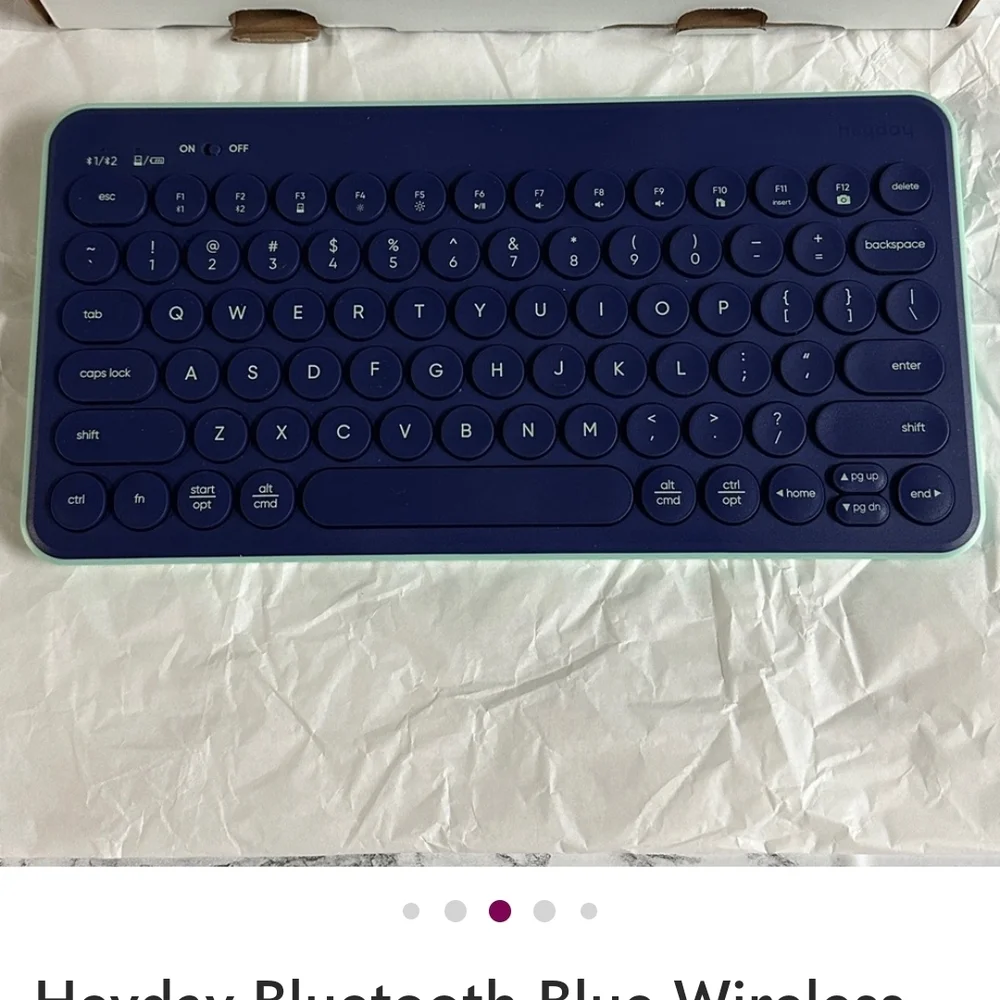 Heyday Wireless Keyboards in Blue, Pink, and Green. Price For Each One.